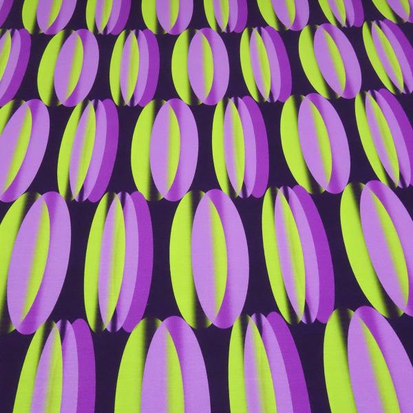 Stoff Viskose Jersey geometrische Muster flieder violett lila grün bunt Kleiderstoff Kinderstoff
