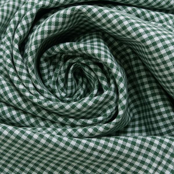 Fabric 100% cotton 2 mm Zefir checkered fir dark green white checkered dress fabric decorative fabric traditional costume fabric