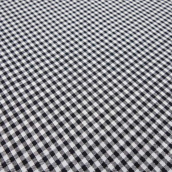 Stoff Baumwolle Zefir Karo 2 mm in schwarz weiß Kleiderstoff Dekostoff Blusenstoff