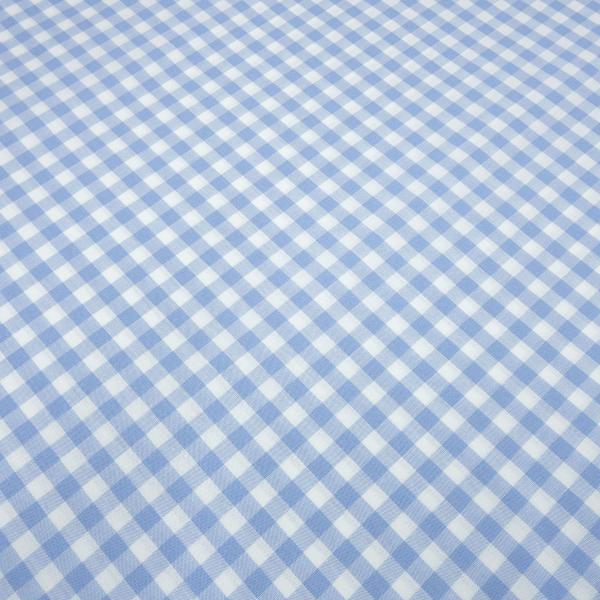 Fabric cotton Zefir check 1 cm light blue white check dress fabric decorative fabric blouse fabric
