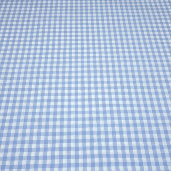 Fabric cotton Zefir check 1 cm light blue white check dress fabric decorative fabric blouse fabric
