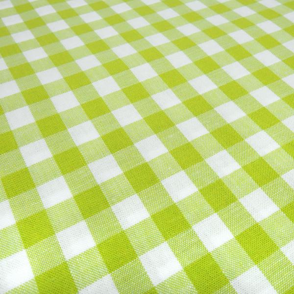 Stoff Baumwolle Zefir Karo 1 cm lemon grün weiß kariert Kleiderstoff Dekostoff Blusenstoff