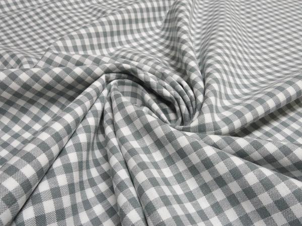 Fabric 100% cotton Zefir 5 mm check white light gray plaid dress fabric decoration fabric