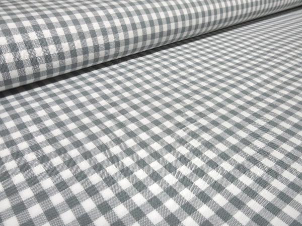 Fabric 100% cotton Zefir 5 mm check white light gray plaid dress fabric decoration fabric