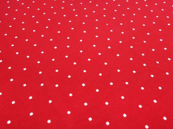 Stoff Baumwolle Jersey Panel 65 cm x 145 cm Hase Hanna Herzen Ballon Pünktchen Design weiss rot braun Kinderstoff Kleiderstoff