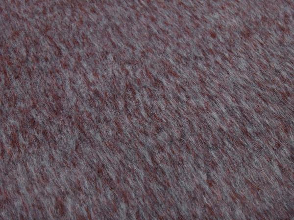 Stoff Ital. Mantelstoff Wollstoff Mohair Wolle Seide bordeaux rot hellgrau melange