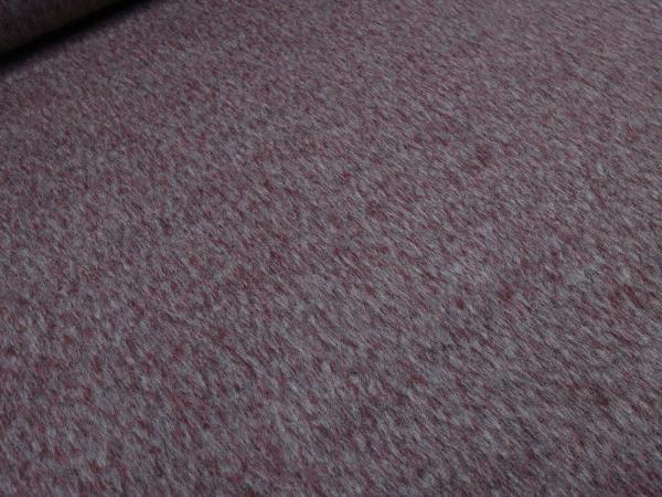 Stoff Ital. Mantelstoff Wollstoff Mohair Wolle Seide bordeaux rot hellgrau melange