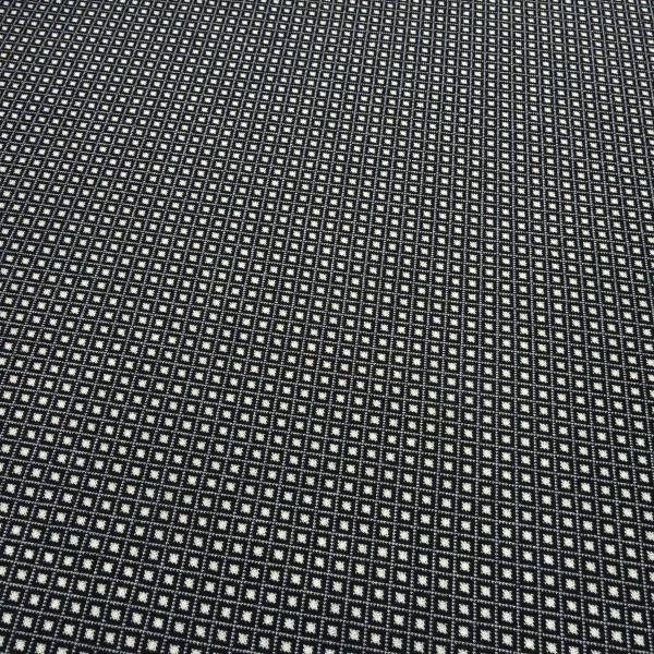 Fabric stretch fine knit jacquard small diamond black wool white dress fabric trouser fabric