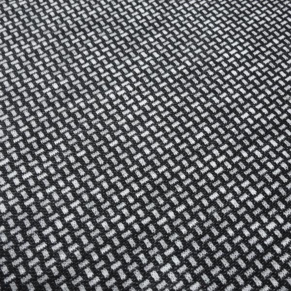 Fabric stretch fine knit jacquard small pattern black and white dress fabric pants fabric