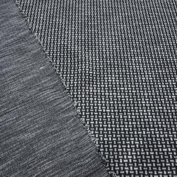 Fabric stretch fine knit jacquard small pattern black and white dress fabric pants fabric