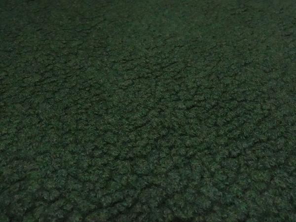 Fabric Ital. pattern whale boiled wool with teddy look relief green coat fabric dress fabric