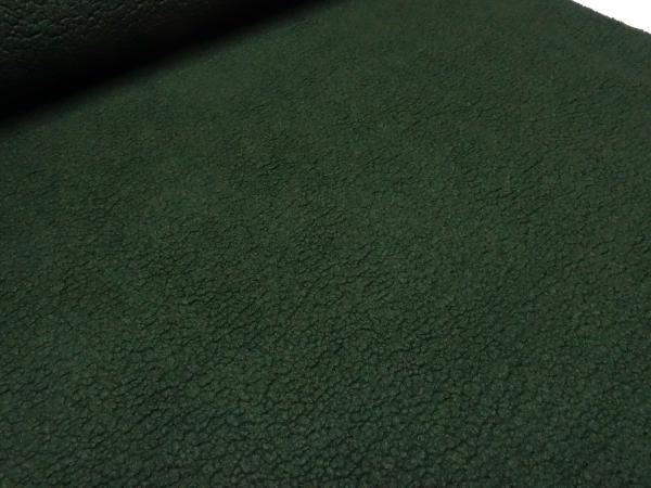 Fabric Ital. pattern whale boiled wool with teddy look relief green coat fabric dress fabric