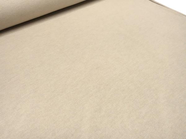 Stoff Ital. Strickstoff 100% Merino Merinostrick Wolle uni beige sand Kleiderstoff Kinderstoff Merinostoff
