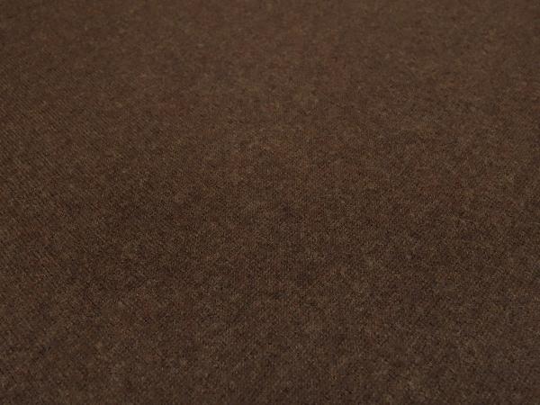 Fabric Ital. knitted fabric 100% merino wool uni brown melange merino knit dress fabric children's fabric