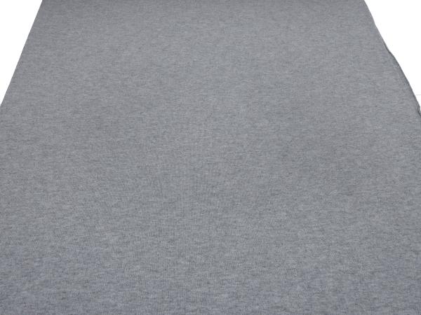 Stoff Ital. Strickstoff 100% Merino Merinostrick Wolle uni hellgrau grau melange Kleiderstoff Kinderstoff Merinostoff