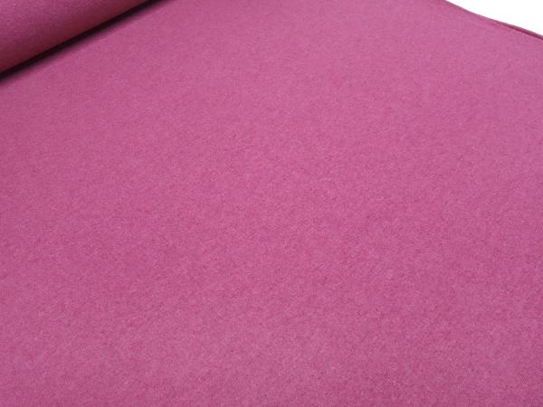 Stoff Ital. Strickstoff aus 100% Merinowolle uni fuchsia melange Kleiderstoffe Kinderstoffe Merinostoffe Merinostrickstoffe