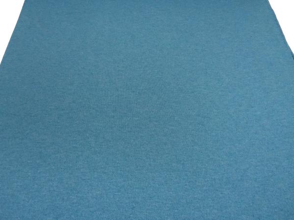 Fabric Italian knit fabric made of 100% merino wool uni turquoise blue melange merino knit dress fabrics children's fabrics