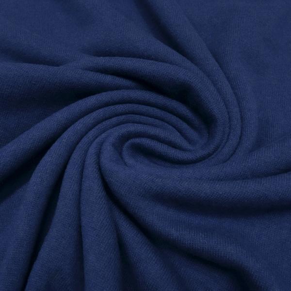 Stoff Ital. Strickstoff aus 100% Merinowolle uni blau mittelblau Kleiderstoff Kinderstoff Merinostrickstoff Wollstrick