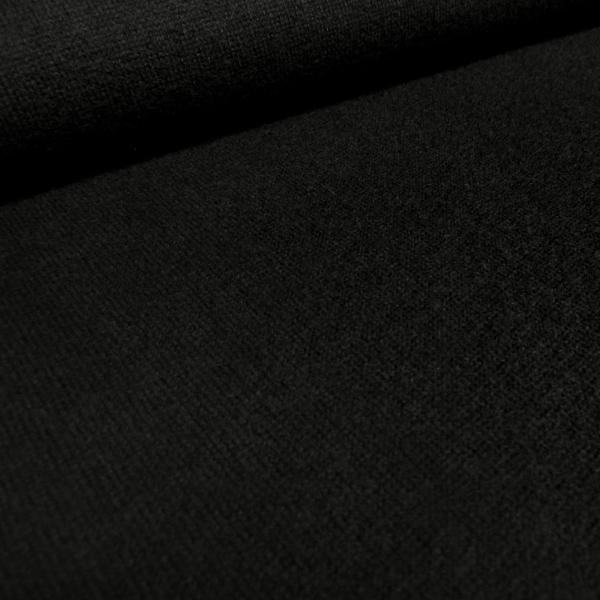 Stoff Ital. Strickstoff 100% Merino Wolle uni schwarz Kleiderstoff Kinderstoff Merinostrickstoff Merinostoff