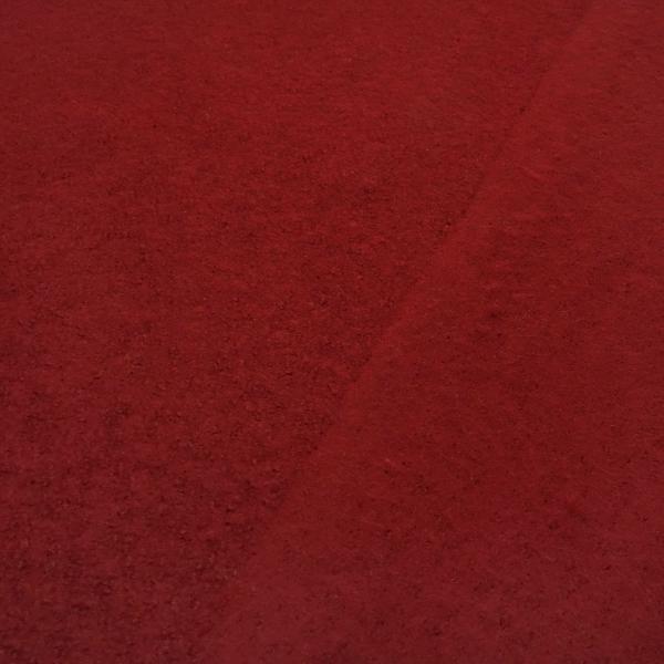 Fabric Italian merino fine boiled wool Loden made from 100% merino wool, plain wine red, burgundy red, dress fabric, coat fabric