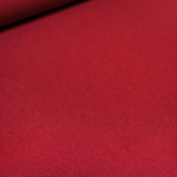 Stoff Ital. leichter Merino Feinwalk Walkloden aus 100% Merinowolle uni rot 2 Kleiderstoff Mantelstoff Wollstoff