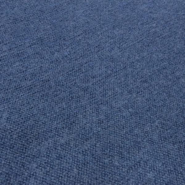Fabric heavy italian doubleface 100% merino knit fabric uni jeans blue melange dress fabric coat fabric decoration fabric