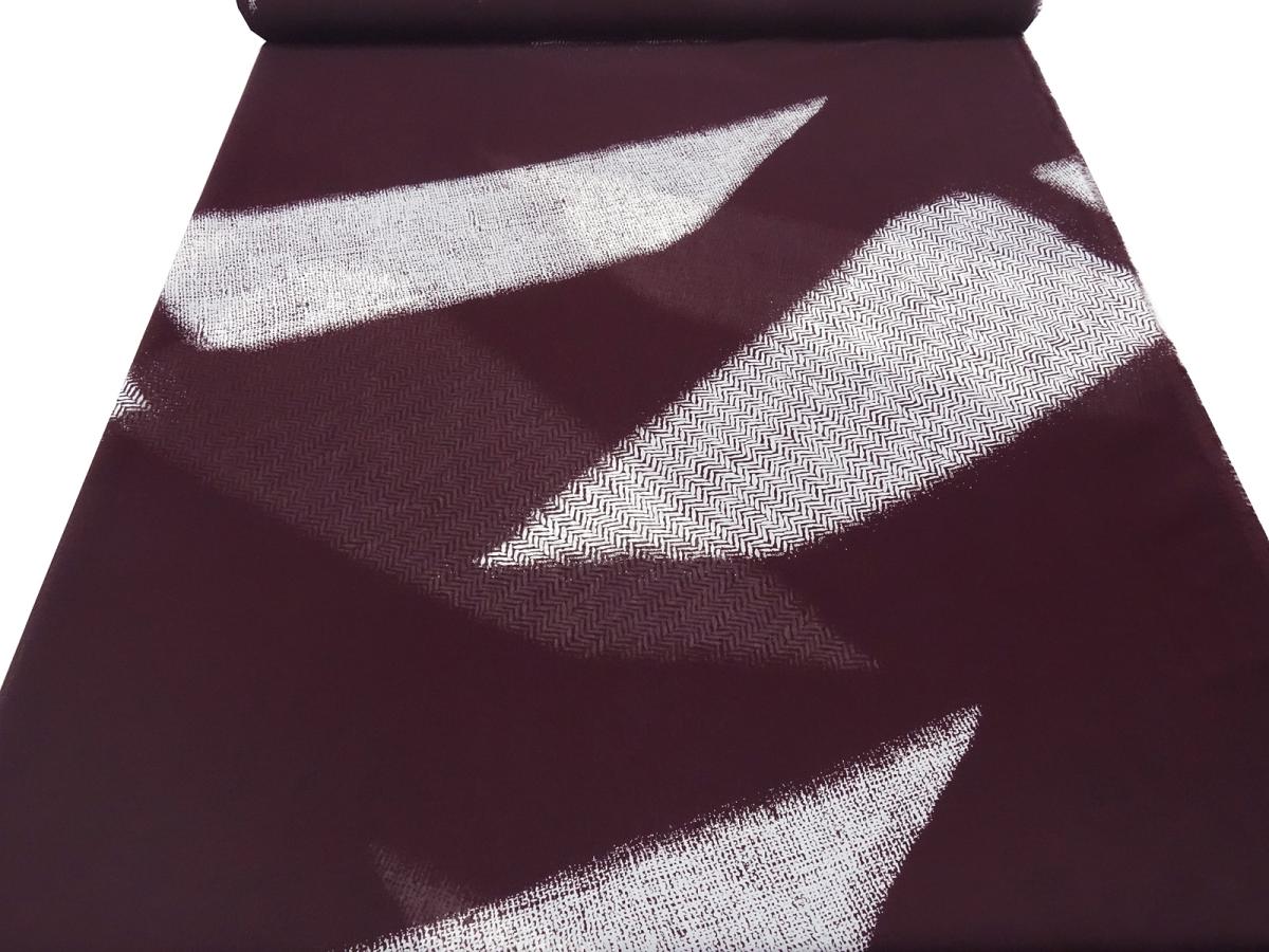 Stoff 100% Viskose Chiffon Georgette mit abstrakten Design bordeaux weiß Kleiderstoff Blusenstoff