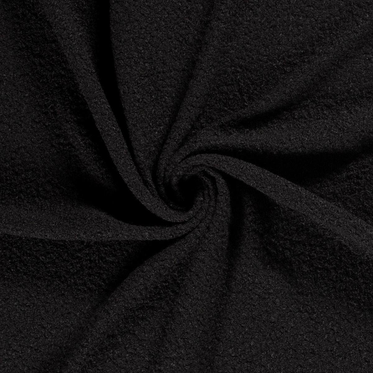 Fabric heavy bouclé coat fabric dress fabric black decorative fabric
