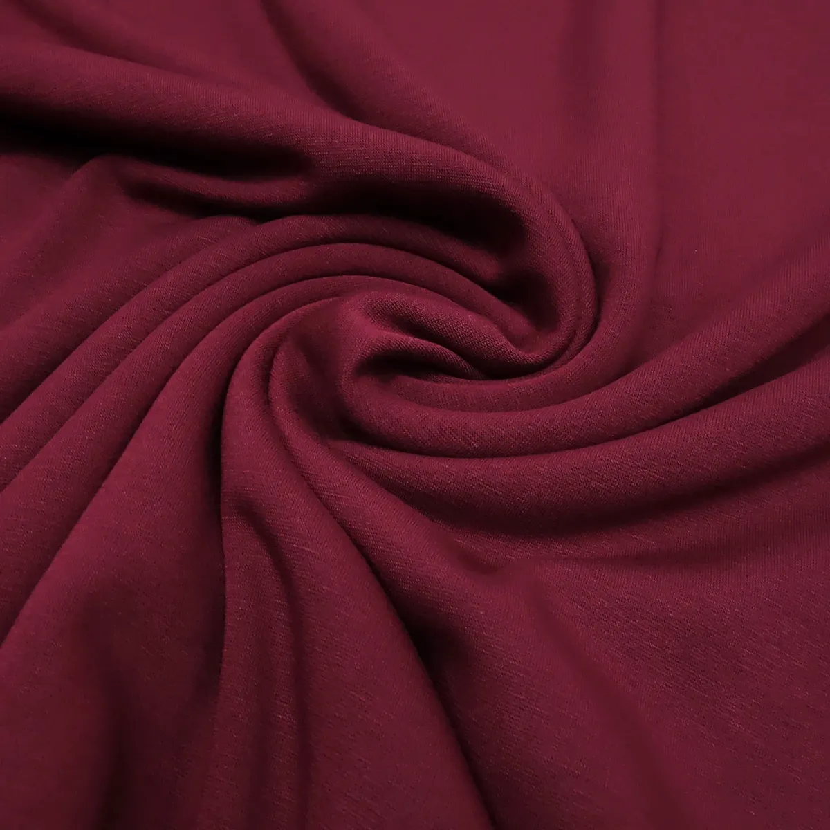 Sweatshirt fabric alpine fleece reverse side dark red bordeaux plain dress fabric children's fabric hoodie fabric