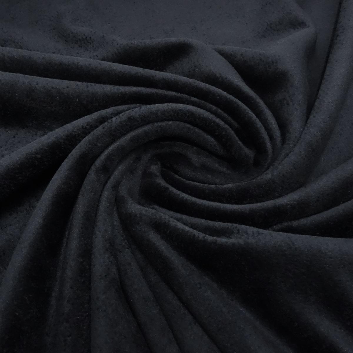 Ice Velour fabric butter-soft cross-stretch plain black dress fabric children's fabric