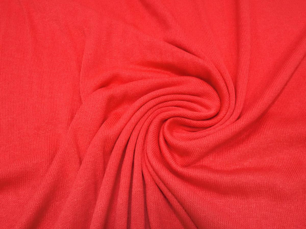 Fabric viscose elastic jersey uni red dress fabric children's fabric