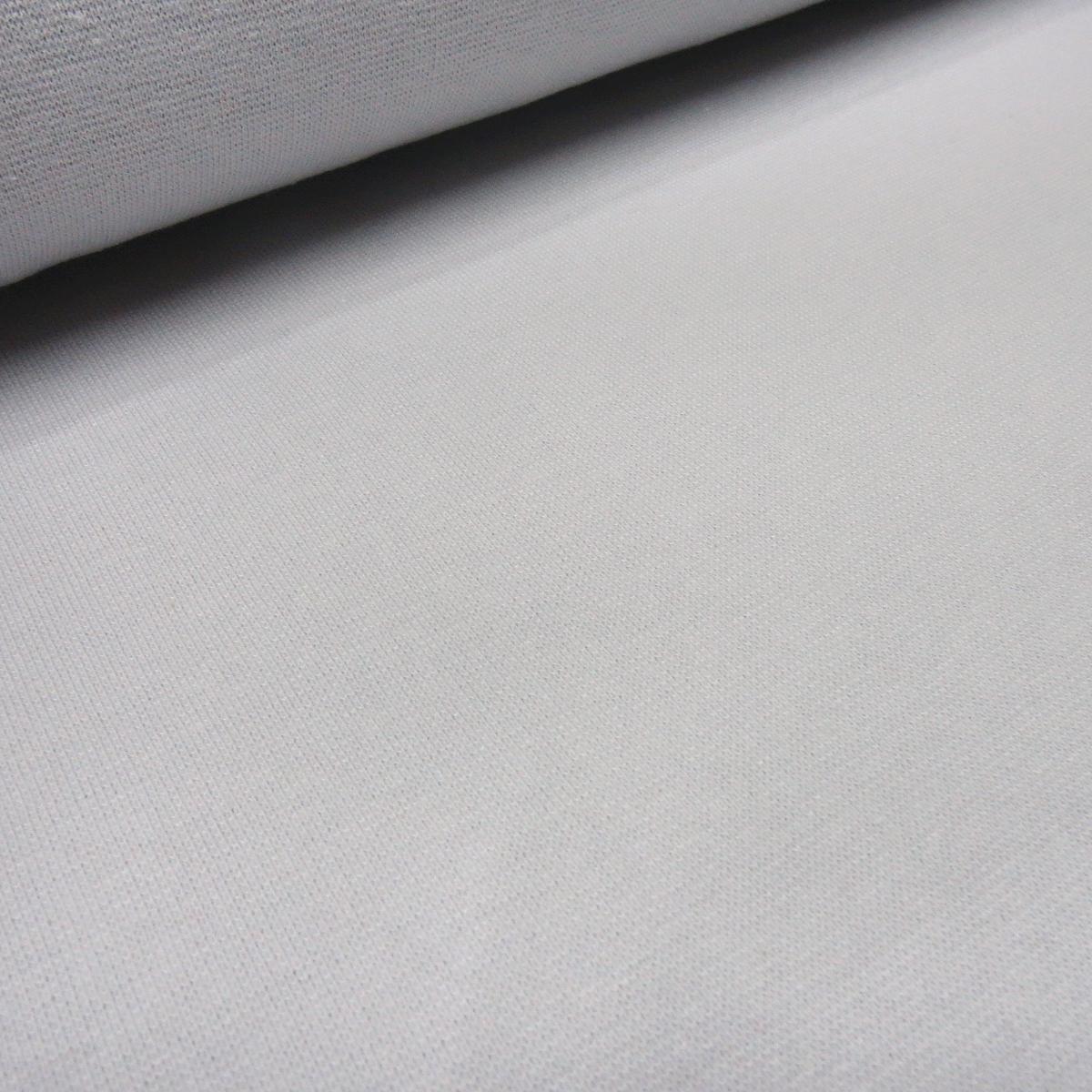 Stoff Baumwolle Stretch Bündchen Schlauchware 34/68 cm hellgrau Bündchenware