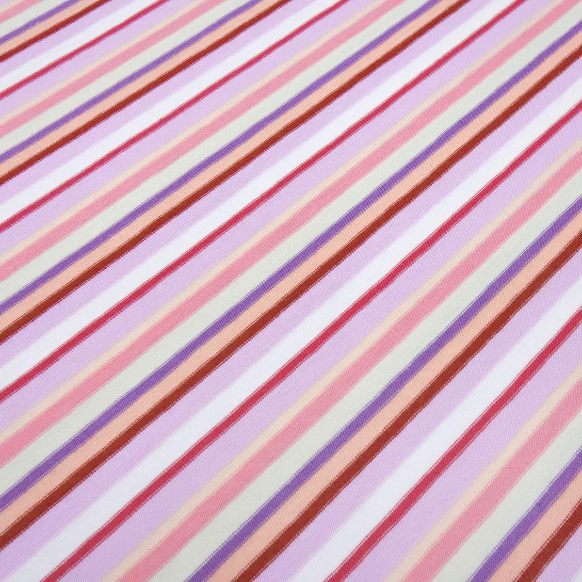 Stoff Baumwolle Jersey mit bunten Streifen Design flieder rosa weiß sand lila rot gestreift Kleiderstoff Kinderstoff