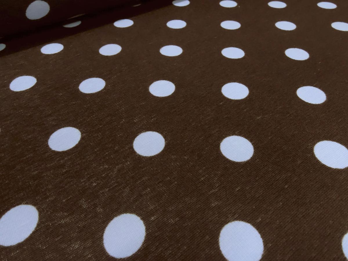 Fabric alpine fleece sweatshirt fabric dots dots design brown light blue dress fabric hoodie fabric kids fabric