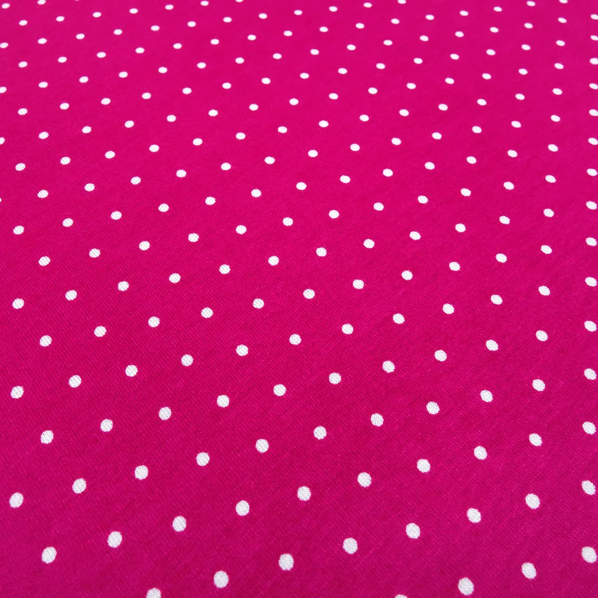 Stoff Viskose Jersey mit 2 mm Punkte Pünktchen Design pink weiß Kleiderstoff Kinderstoff
