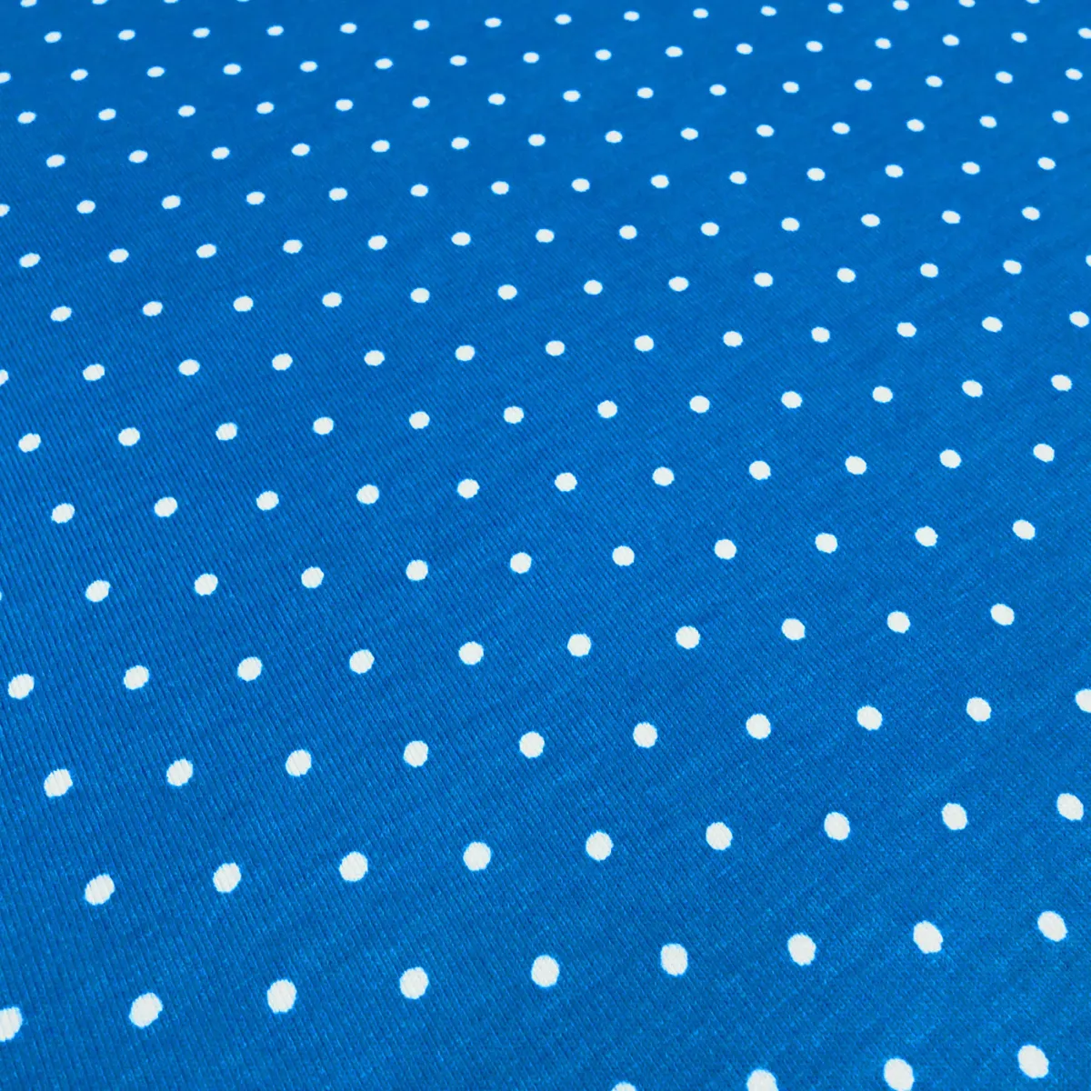 Fabric viscose jersey with 2 mm dots dots design blue-turquoise white dress fabric children's fabric