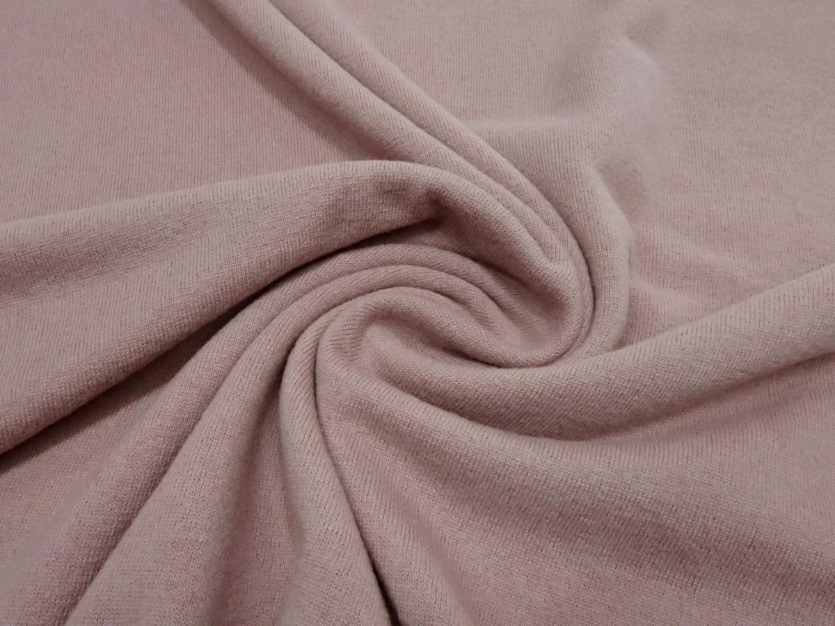 Stoff-Wolle-Merinowolle-Merinostrick-Merinostoff-altrosa-rosa-Kleiderstoff-Meterware-Jersey-Strickstoff-Kinderstoff