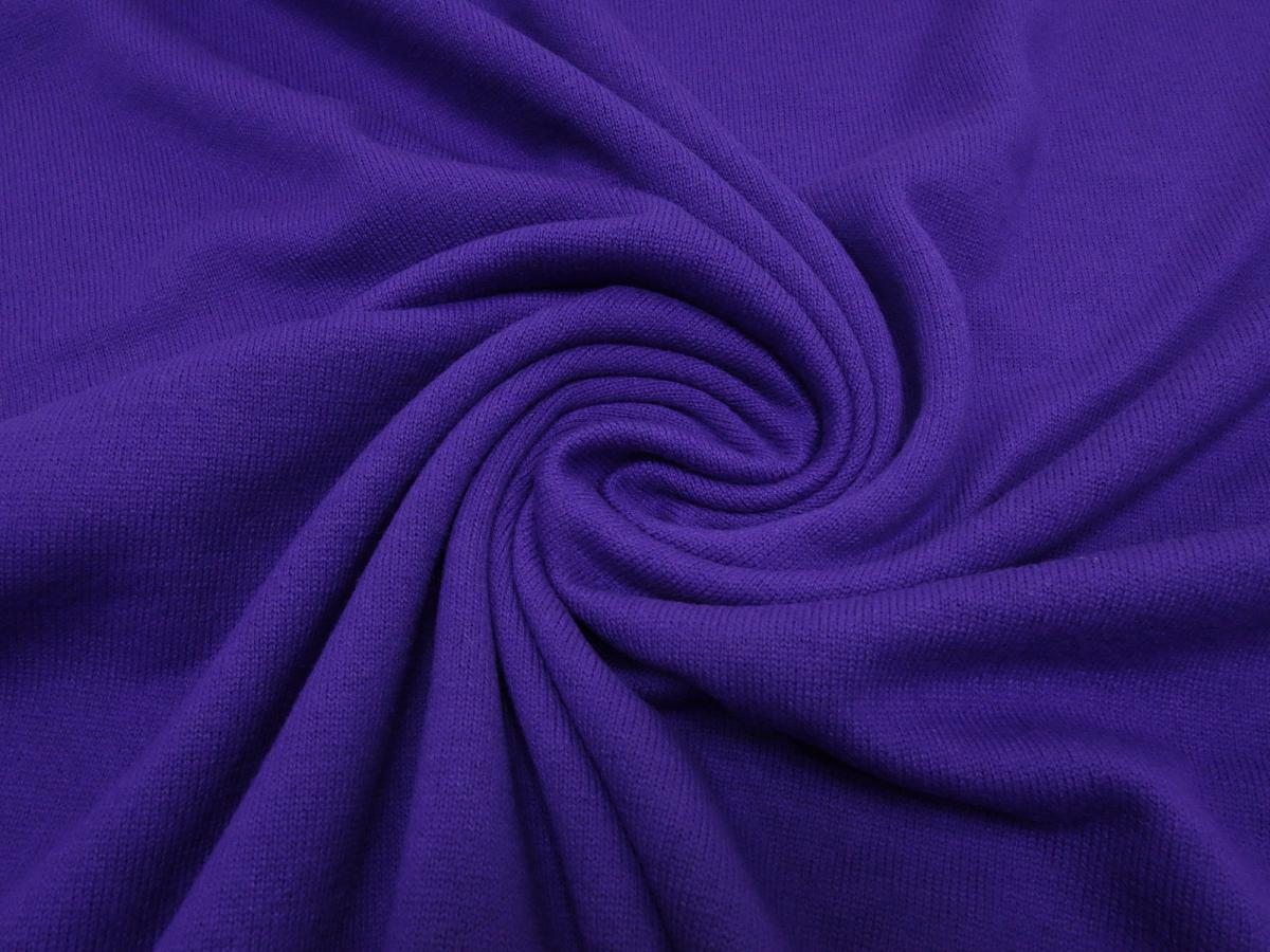 Stoff Ital. Strickstoff 100% Merino Merinostrick Wolle uni violett lila Kleiderstoff Kinderstoff Merinostoff