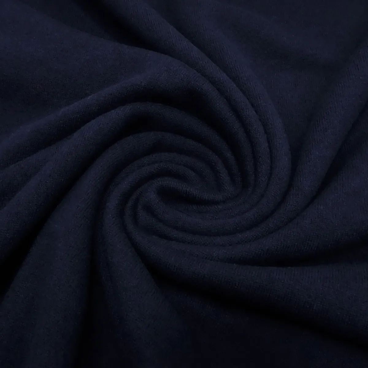 Stoff Ital. Strickstoff 100% Merinowolle uni marine blau Merinostrick Kleiderstoff Kinderstoff