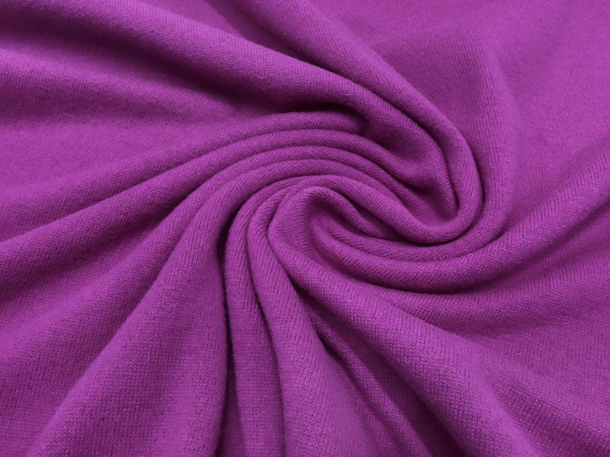 Fabric ital. knitted fabric 100% merino wool uni orchid fuchsia merino knit dress fabric children fabric
