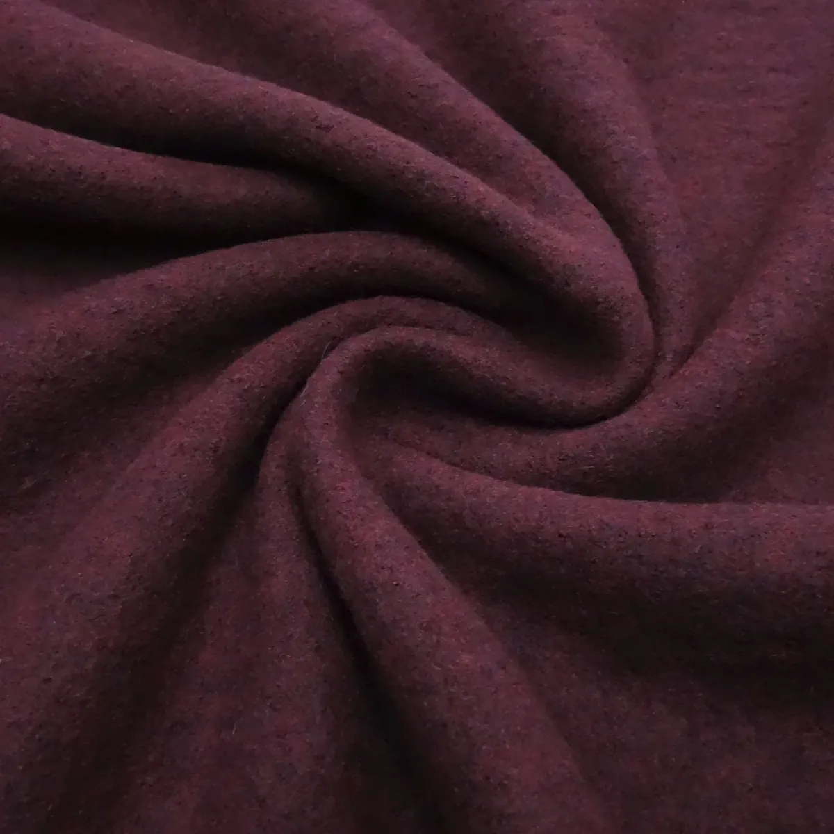 Stoff Premium Merino Strickstoff Mulesing-frei Weinrot Bordeaux Melange Kleiderstoff